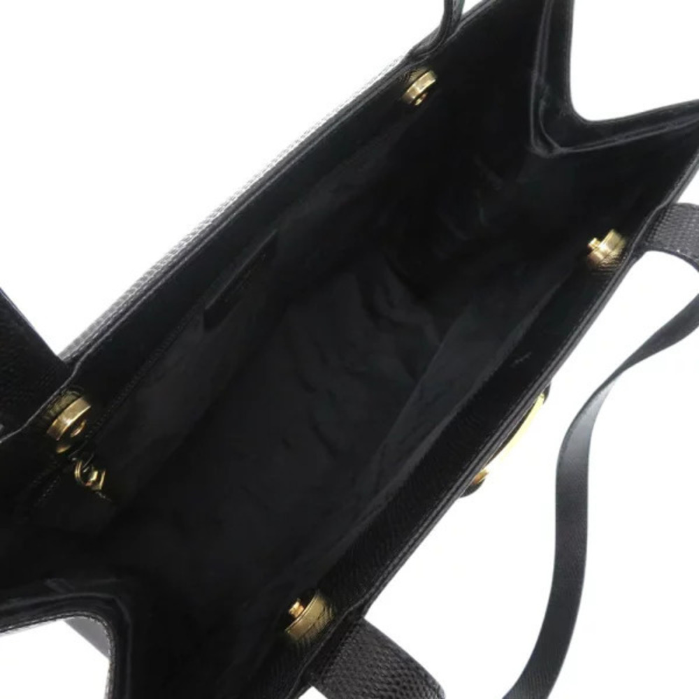 Salvatore Ferragamo Vara Rion Leather Black Tote Bag - Picture 6 of 6